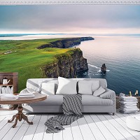 Флизелиновые фото обои Пейзаж 3D Ландшафт Природа Скалы Ирландия Океан 368x254 см Крутой берег (12671V8)+клей - вид 5 миниатюра