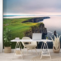 Флизелиновые фото обои Пейзаж 3D Ландшафт Природа Скалы Ирландия Океан 368x254 см Крутой берег (12671V8)+клей - вид 8 миниатюра