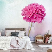 Флізелінові фотошпалери Квітка у вазі 254x184 см Рожева гортензія (12692V4)+клей - вид 8 мініатюра