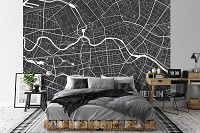 Дорога флизелиновые фотообои Карта Берлина (12731V)+клей
