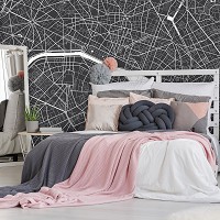 Флизелиновые фото обои франция 254x184 см Карта Парижа (12733V4)+клей