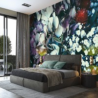 Флизелиновые фотообои Композиция из разных цветов (12742V)+клей