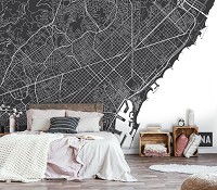 Флизелиновые фото обои 368x254 см Карта Барселоны (12745V8)+клей - вид 7 миниатюра