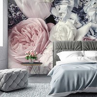 Флизелиновые 3д фотообои 312x219 см Пастельные цветы в светлых тонах (12746VEXXL) +клей