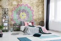 Флізелінові фотошпалери з геометричним малюнком Мандала (12795V)+клей