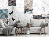 Популярные флизелиновые фотообои 460x300 см Строгая геометрия мрамора (12796V12) +клей
