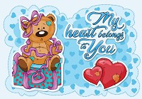 Флізелінові дитячі фотошпалери для маленьких 460x300 см Тедді ведмедик Моє серце належить тобі (12800V12) +клей - вид 1 мініатюра