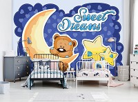 Луна флизелиновые детские фотообои для маленьких 416x290 см Сладкие сны (12803VEXXXXL) +клей