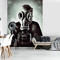 Флизелиновые фотообои 206x275 см Противогаз (12899VEA) +клей - вид 6 миниатюра
