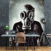 Фотообои флизелиновые 184x254 см Противогаз (12899V4A)+клей - вид 7 миниатюра
