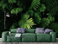 Флізелінові фотошпалери для зали 416x254 см 3Д Природа Листя Ботаніка (12914VEXXXL) +клей - вид 9 мініатюра