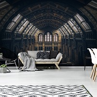 Флизелиновые фотообои 3D музей естественной истории Архитектура Здание Лондон Лофт (12989V)+клей