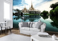 Флизелиновые фотообои 368x254 см 3D Буддийский храм в Таиланде Пейзаж Дворец (12994V8) +клей