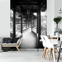 Флизелиновые фото обои архитектура 184x254 см Путь в сад (13000V4A)+клей - вид 1 миниатюра