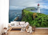 3D Флизелиновые фотообои лето море 416 x 290 см Маяк на берегу (13020VEXXXXL)+клей