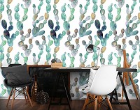 Флизелиновые фотообои кактусы 254x184 см (13029V4)+клей