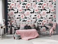 Флизелиновые фото обои с цветами Романтика 254 x 184 см Светлые пастельные розы (13030V4)+клей