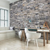 Флизелиновые 3д фотообои кирпичная стена 312x219 см (13035VEXXL)+клей