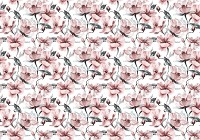 Флизелиновые фотообои 416x290 см Розовые цветы на светлом фоне (13038VEXXXXL) +клей - вид 1 миниатюра