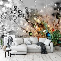 Флизелиновые 3D фотообои 254 x 184 см Цветы - Роса на одуванчике (13040V4)+клей