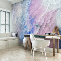 Флизелиновые мраморные фото обои 254x184 см Абстрактная имитация камня Пастельные тона (13046V4)+клей