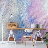 Флизелиновые фотообои мрамор 368x254 см Абстрактная имитация камня Пастельные тона (13046V8) +клей - вид 9 миниатюра