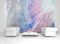 Флизелиновые фотообои мрамор 368x254 см Абстрактная имитация камня Пастельные тона (13046V8) +клей - вид 10 миниатюра