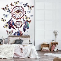 Флізелінові фото шпалери пір'я 184x254 см ловець снів (13066V4A)+клей - вид 6 мініатюра