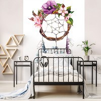 Флизелиновые фото обои с перьями 206x275 см Ловец снов (13067VEA)+клей