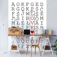 Флизелиновые фото обои сердечки 184 x 254 см Любовь(Love) (13105V4A)+клей