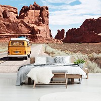 Флизелиновые фотообои Облака 3D Природа - Путешествие по каньону (13145V)+клей