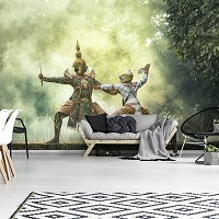 3D Фотообои флизелиновые 312 x 219 см Разное - Восточные воины в бою (13148VEXXL)