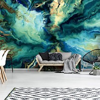 Флизелиновые фотообои абстрактные 416 x 290 см Разноцветный водоворот (13174VEXXXXL)+клей