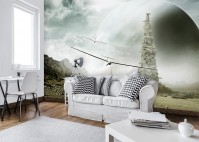 Флизелиновые 3D фото обои облака небо 312x219 см Фантастический планер (13195VEXXL)+клей - вид 6 миниатюра