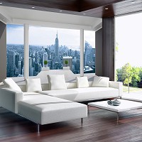 Флізелінові фотошпалери 3D 416x254 см Панорама Нью-Йорк вид з великої тераси (1323VEXXXL)+клей - вид 6 мініатюра