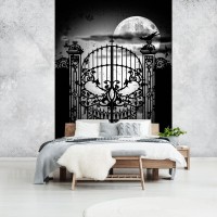 Флизелиновые фотообои в спальню 206 x 275 см Ворота в виде черепа (13242VEA)+клей