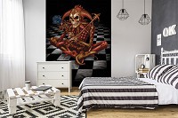 Флизелиновые фотообои 184 x 254 см Готический шут-скелет (13253V4A)+клей