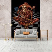 Флизелиновые фотообои 206 x 275 см Готический шут-скелет (13253VEA)+клей