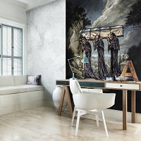 Флизелиновые фотообои 184 x 254 см Погребальный обряд скелетов (13258V4A)+клей