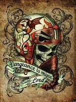 Ретро флизелиновые фотообои 184 x 254 см Спорт - Посмертный гонщик(Vengance is mine) (13264V4A)+клей