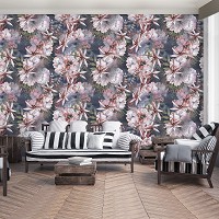 Флизелиновые фотообои 416x254 см Повторяющийся узор из больших цветов (13294VEXXXL) +клей