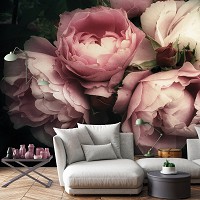 Флизелиновые фотообои в спальню над кроватью 3D 312 x 219 см Букет прекрасных цветов (13298VEXXL)+клей