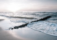 3D Флізелінові фото шпалери краєвид 254 x 184 см Пінисті морські хвилі (13304V4)+клей - вид 1 мініатюра