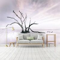 3D Флизелиновые фото обои природа 254 x 184 см Пейзаж - Одинокое дерево пустыни (13310V4)+клей