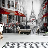 Флізелінові фотошпалери 368x254 см Місто - Ейфелева вежа в Парижі (13357V8)+клей