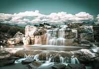 Фотошпалери з великим водоспадом 368x254 см 3D Природа 13360P8+клей - вид 1 мініатюра