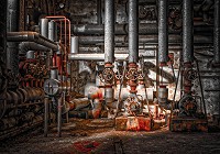 Флізелінові фотошпалери вінтаж 416x290 см Історична - Стара фабрика (13362VEXXXXL)+клей - вид 1 мініатюра