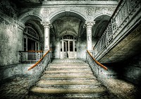 Флизелиновые 3D фото обои ретро 368 x 254 см Архитектура - Лестница в старом доме (13365V8)+клей - вид 1 миниатюра