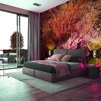 Готовые флизелиновые фотообои Узор на стене (13479V)+клей