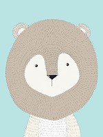 Фотообои флизелиновые 206x275 см Львенок для детей (13494VEA)+клей - вид 1 миниатюра